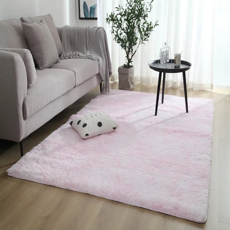 Tie-Dye Plush Area Rug – Soft Anti-Slip Carpet Available in Multiple Colors - Dye My World