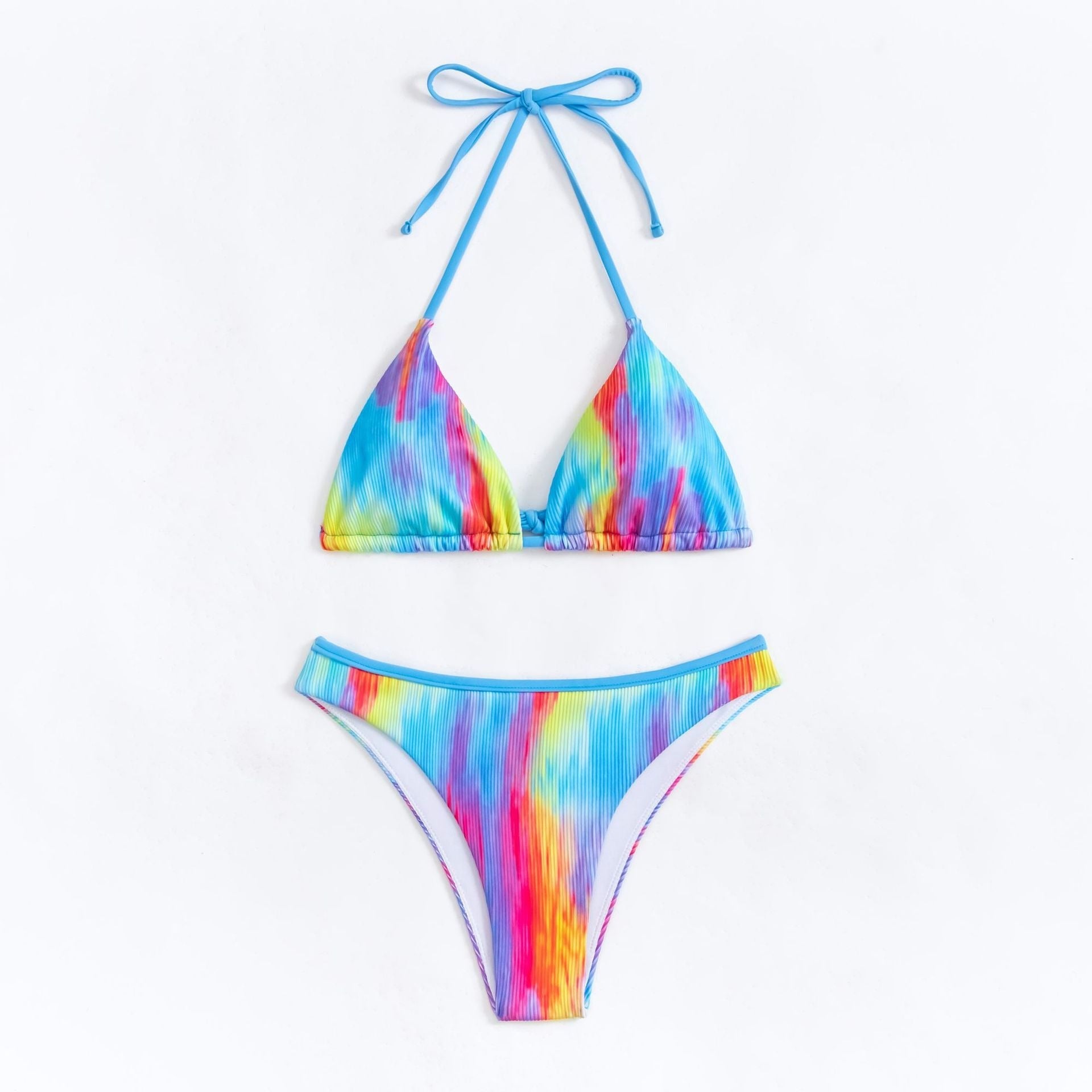 Tie-Dye Bikini Swimwear – Trendy Women's Split Bikini for Summer Fun - Dye My World