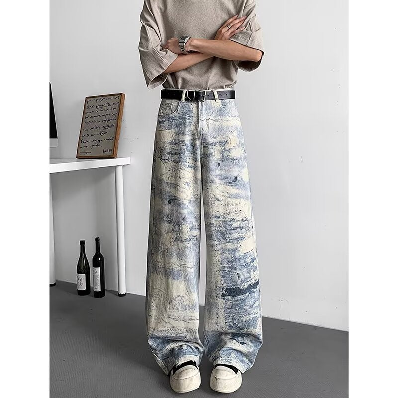 Men's Tie-Dye Camouflage Jeans for Effortless Summer Casual Style - Dye My World