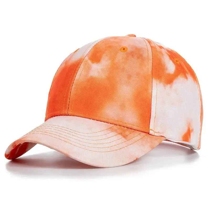 Women's Tie-Dye Baseball Cap - Adjustable Multicolor Hat for Trendy Streetwear Styles