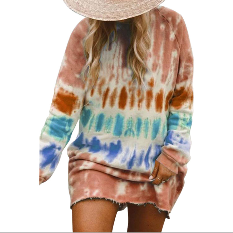 Rainbow Tie-Dye Dress for Trendy Casual Style - Dye My World