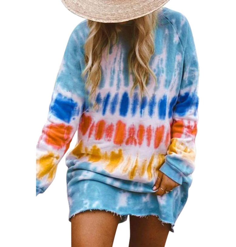 Rainbow Tie-Dye Dress for Trendy Casual Style - Dye My World