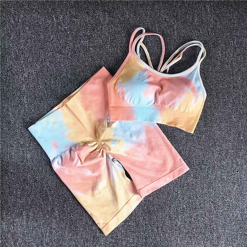 VibeDye Tie-Dye Yoga Set for Women - Stylish and Comfortable Activewear