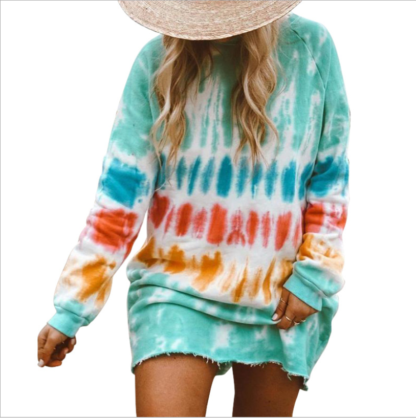 Rainbow Tie-Dye Dress for Trendy Casual Style - Dye My World