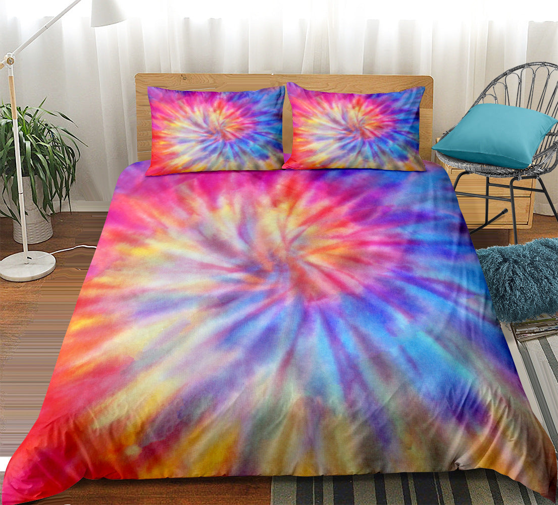Tie-Dye Bedding Set – Duvet Cover, Pillowcases & Sheets - Dye My World