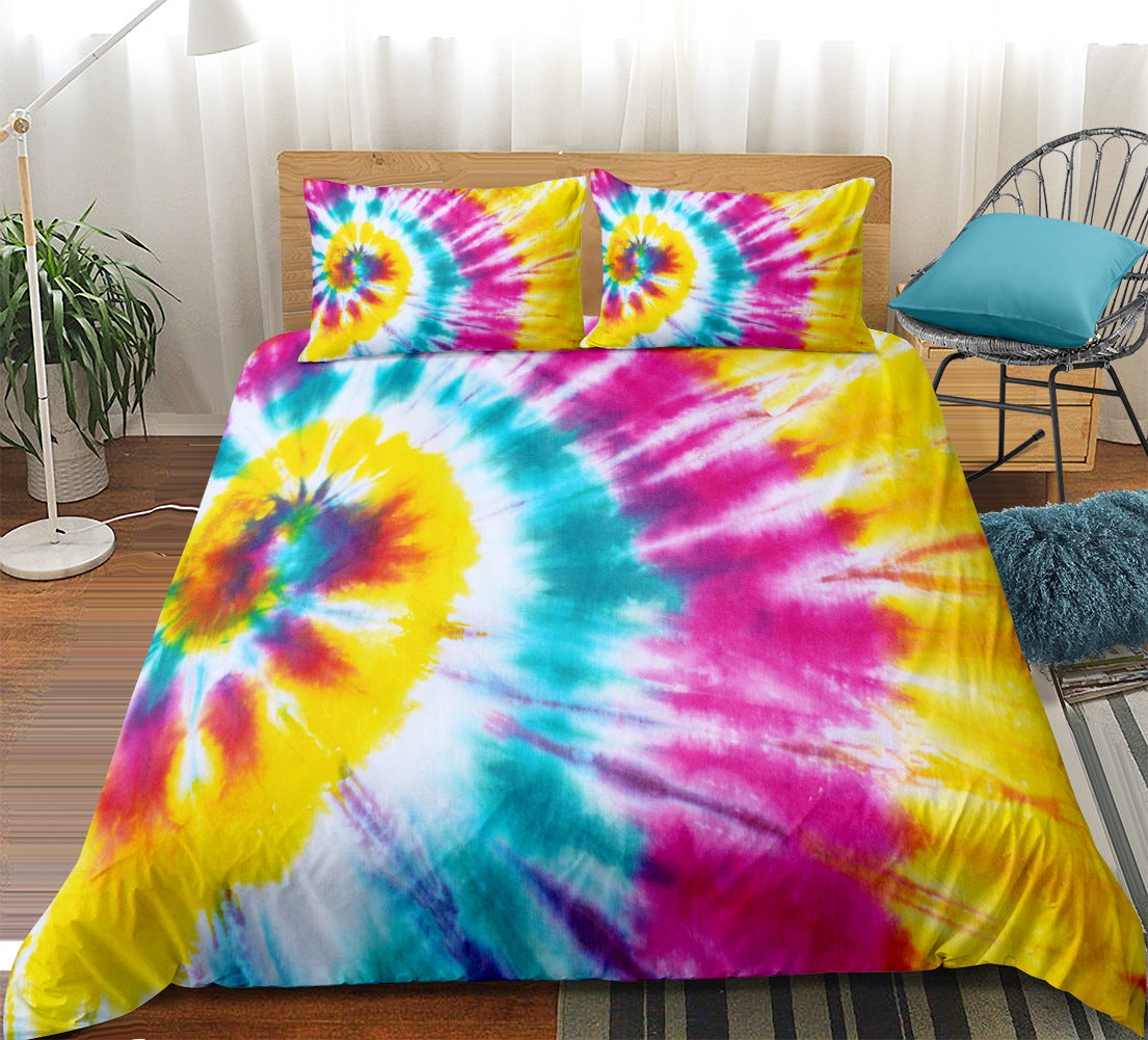 Tie-Dye Bedding Set – Duvet Cover, Pillowcases & Sheets - Dye My World