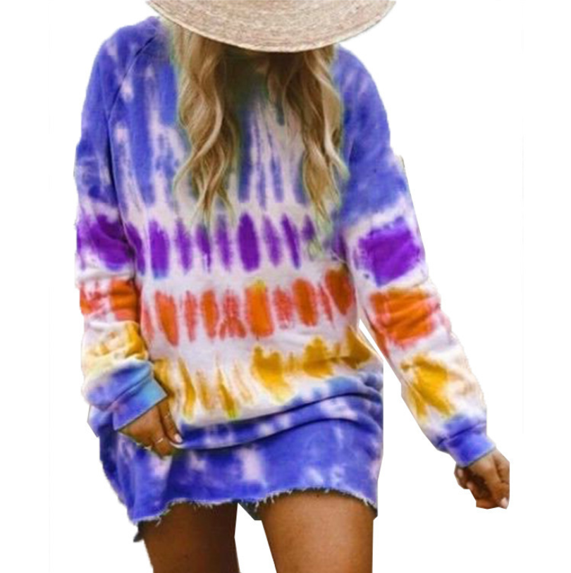 Rainbow Tie-Dye Dress for Trendy Casual Style - Dye My World