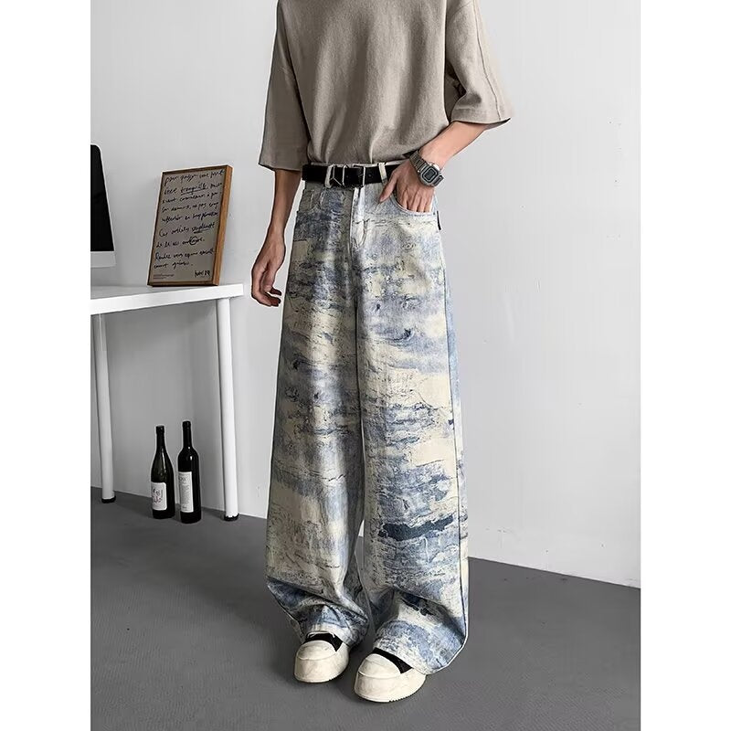 Men's Tie-Dye Camouflage Jeans for Effortless Summer Casual Style - Dye My World