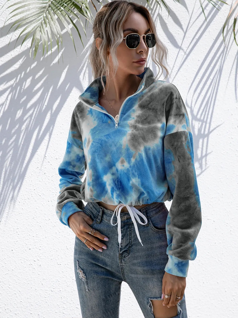 Women’s Tie-Dye Sweatshirt for Trendy Comfort and Style - Dye My World