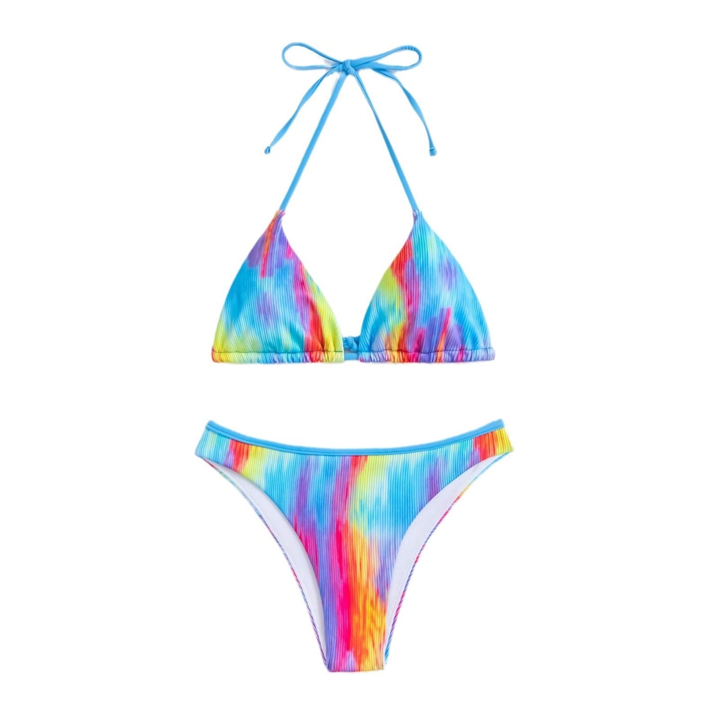 Tie-Dye Bikini Swimwear – Trendy Women's Split Bikini for Summer Fun - Dye My World