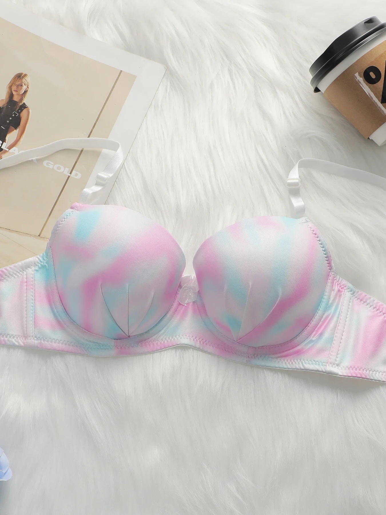 Women’s Tie Dye Lingerie Set – Push Up Bra and Comfortable Underwear - Dye My World