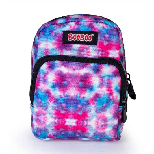 Ice Pop Mini Backpack – Pink, White & Blue Tie-Dye with Adjustable Straps