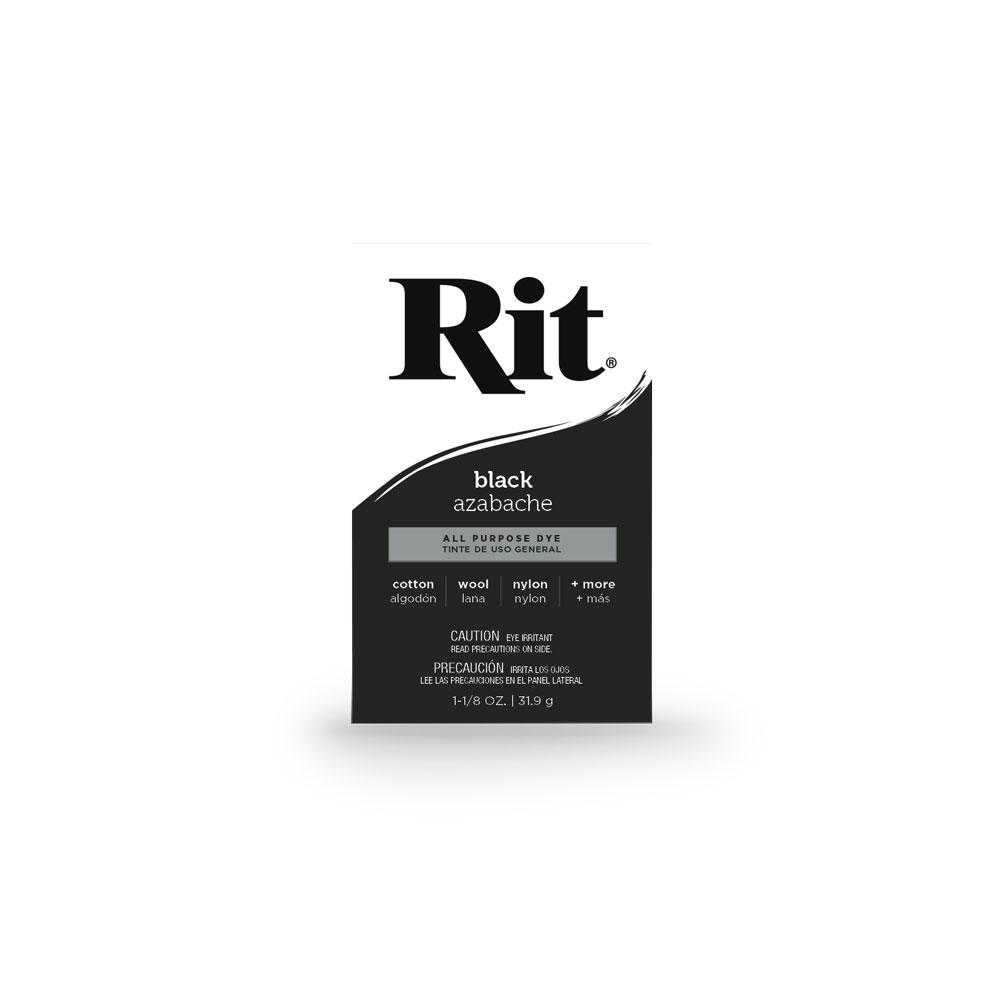 Rit Black Fabric Dye Powder 31.9g - Ideal All-Purpose Textile Dye - Dye My World