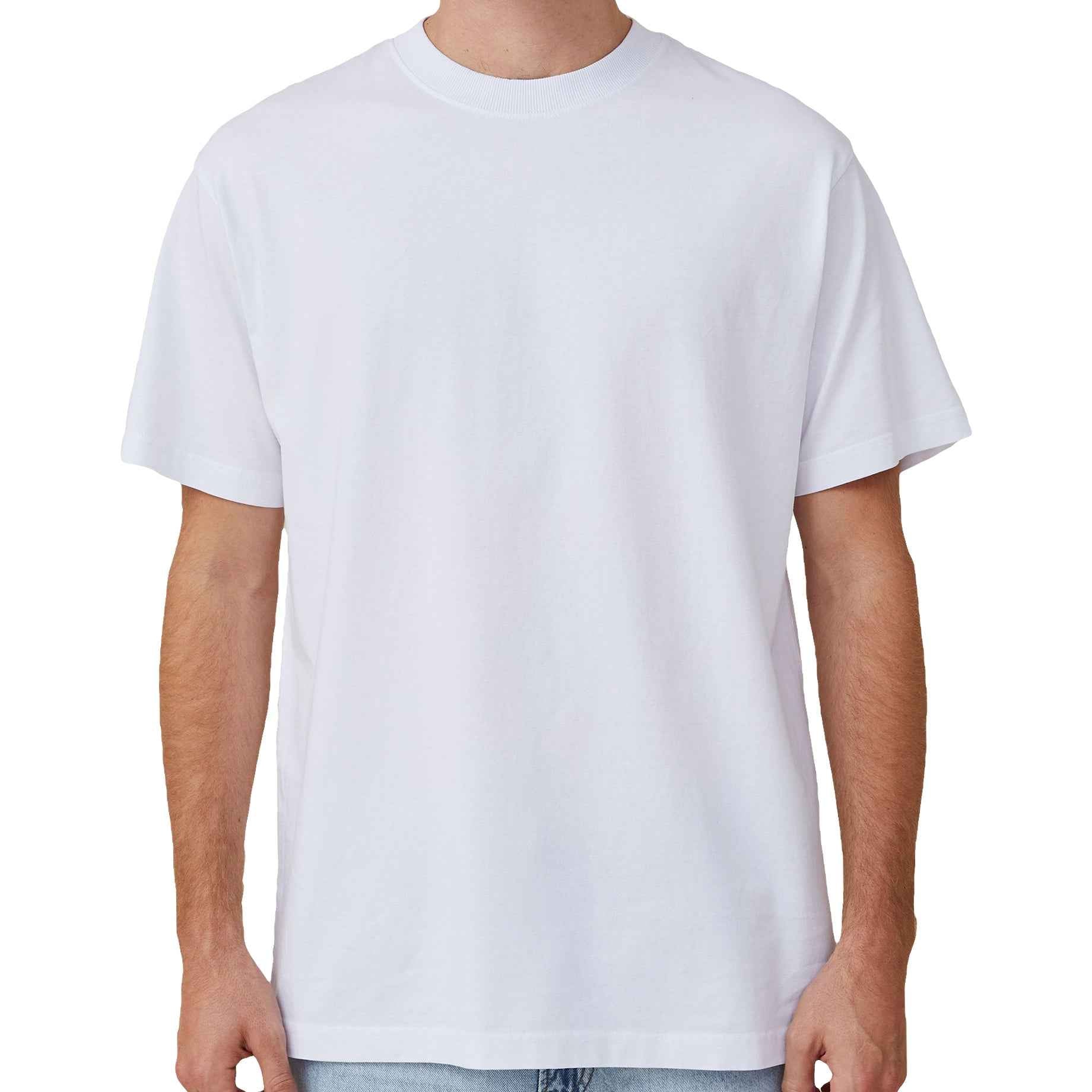 Unisex White Cotton T-Shirt XL for Tie-Dye & DIY Projects