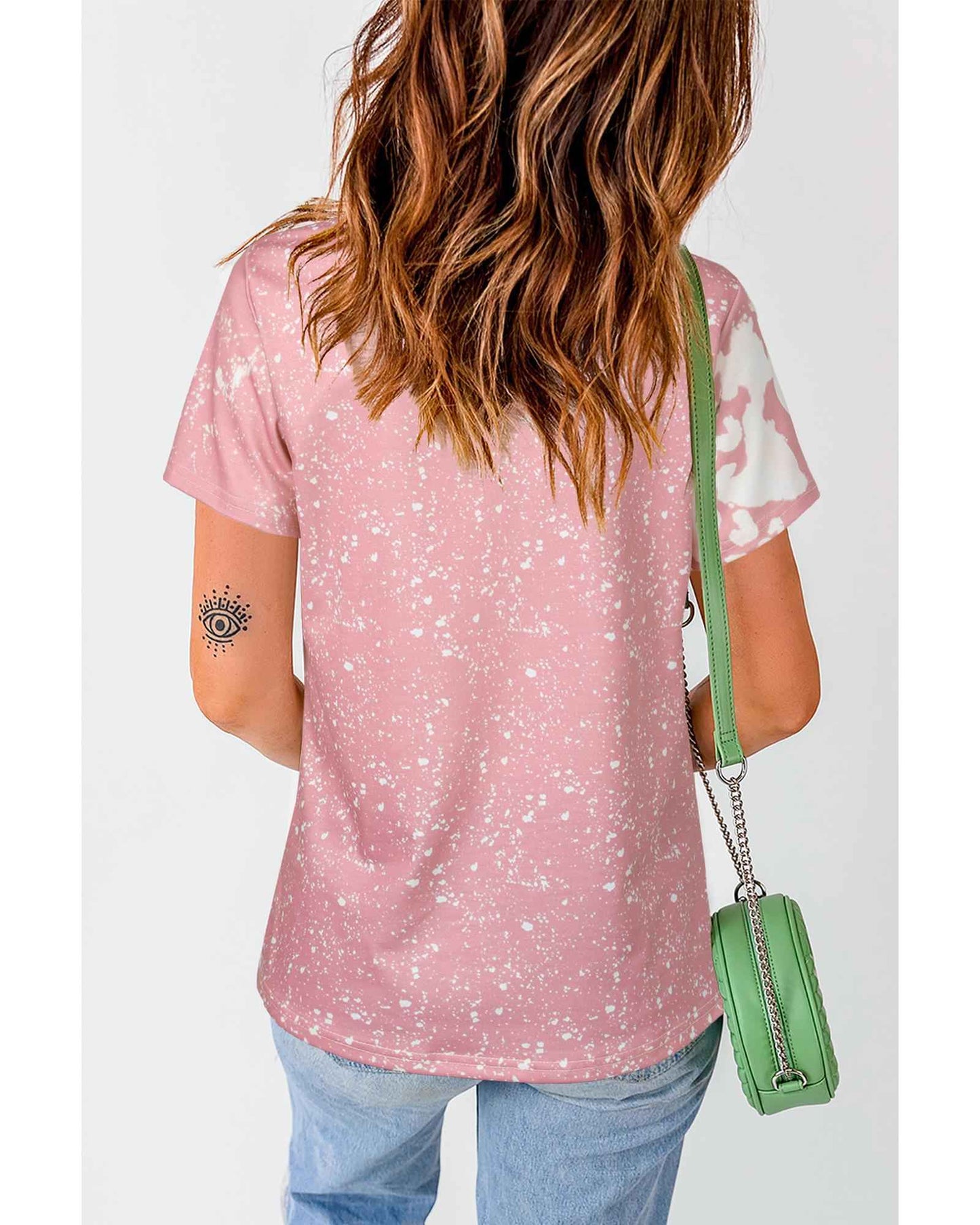 Blush Burst Tie-Dye T-Shirt for Women – Fitted XL Size