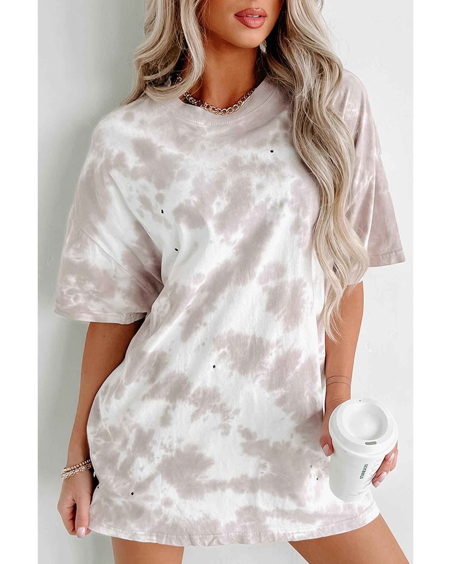 LumaWear Tie-Dye Tee – Women’s Casual Chill Shirt, Size S