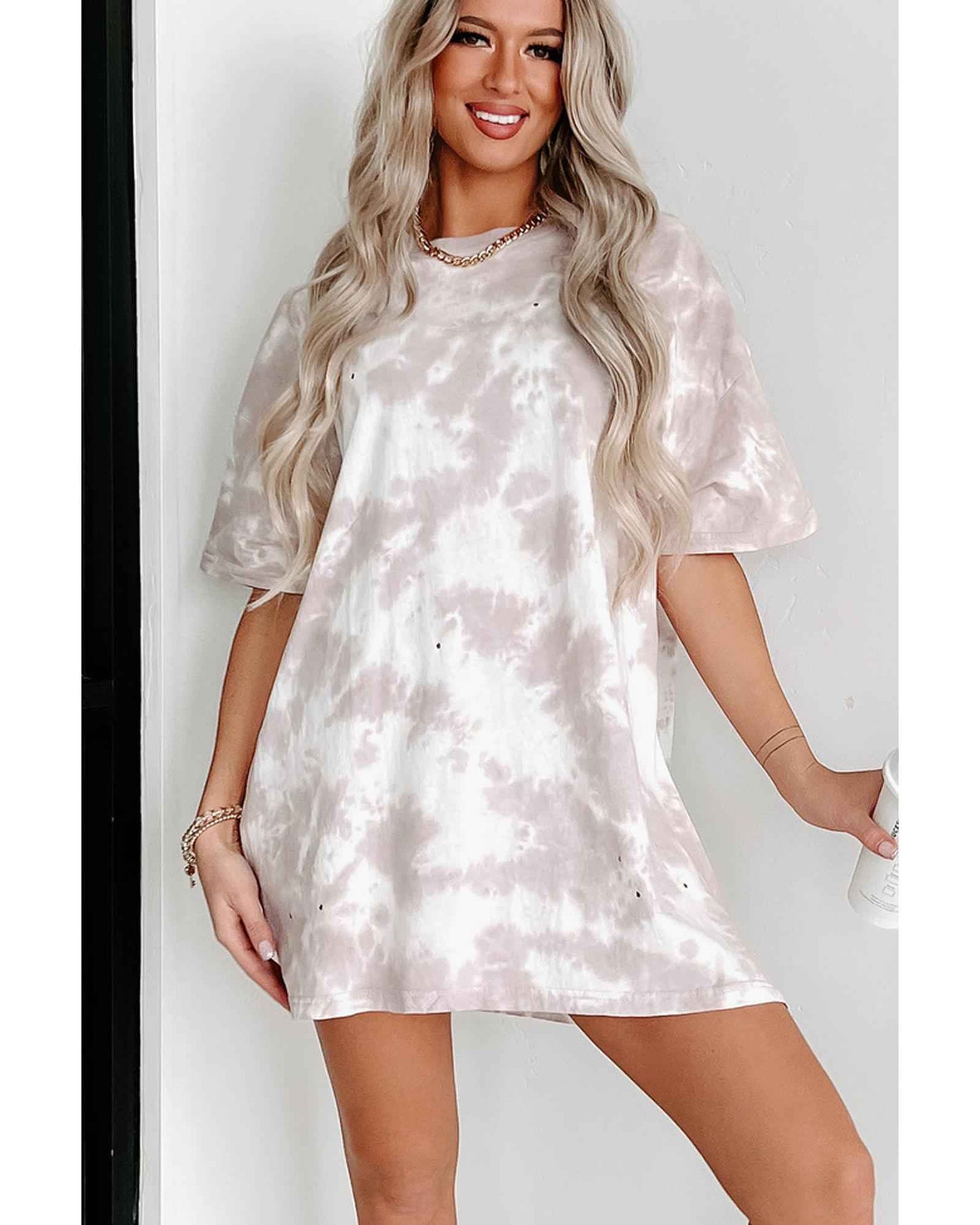 LumaWear Tie-Dye Tee – Women’s Casual Chill Shirt, Size S