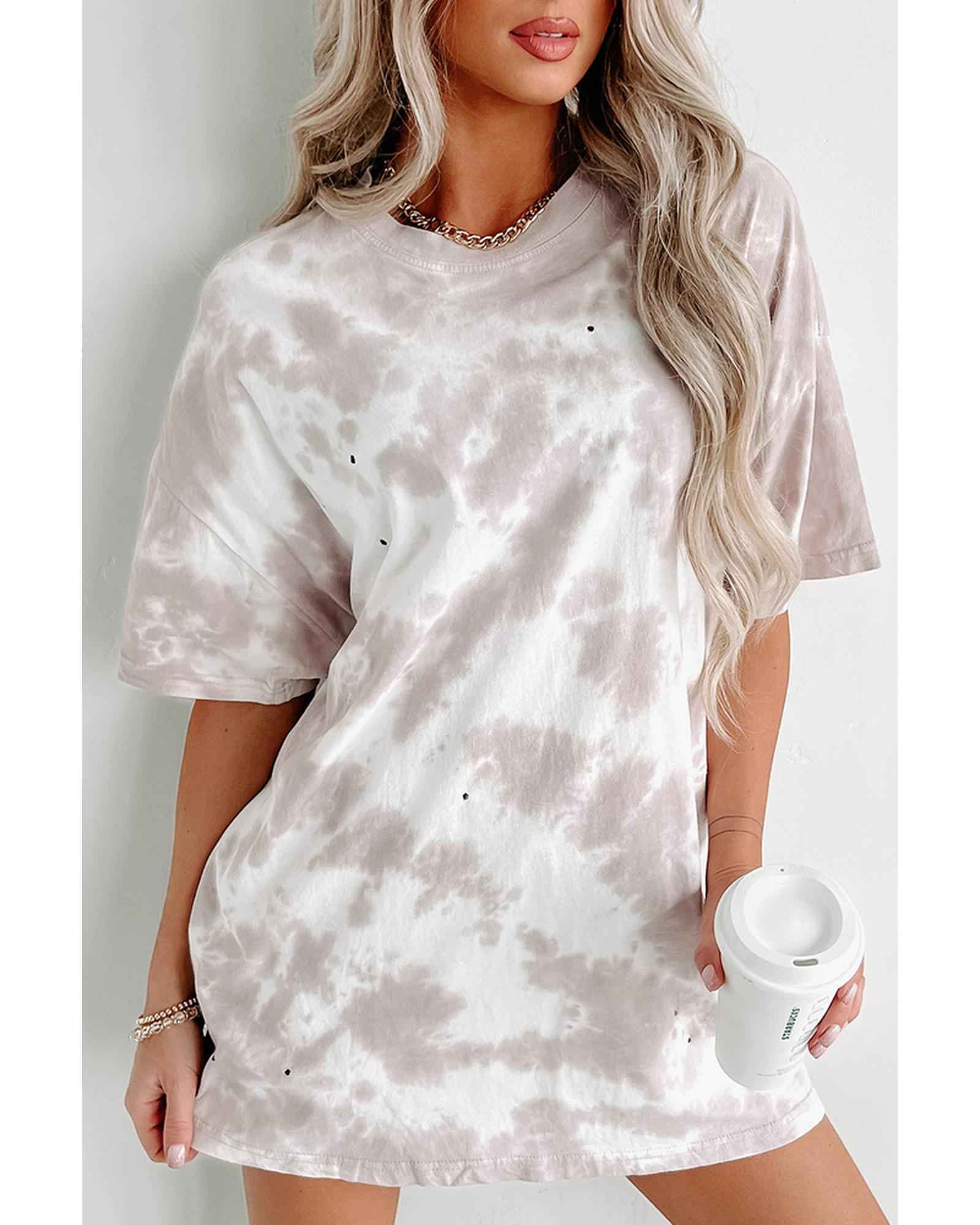 LumaWear Women’s Tie-Dye Tee – Chill Casual Shirt, Size XL