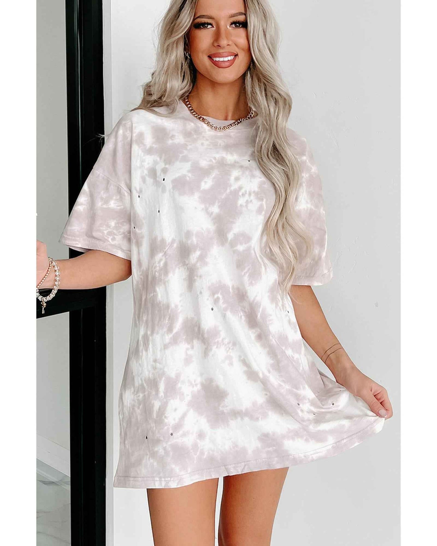 LumaWear Women’s Tie-Dye Tee – Chill Casual Shirt, Size XL