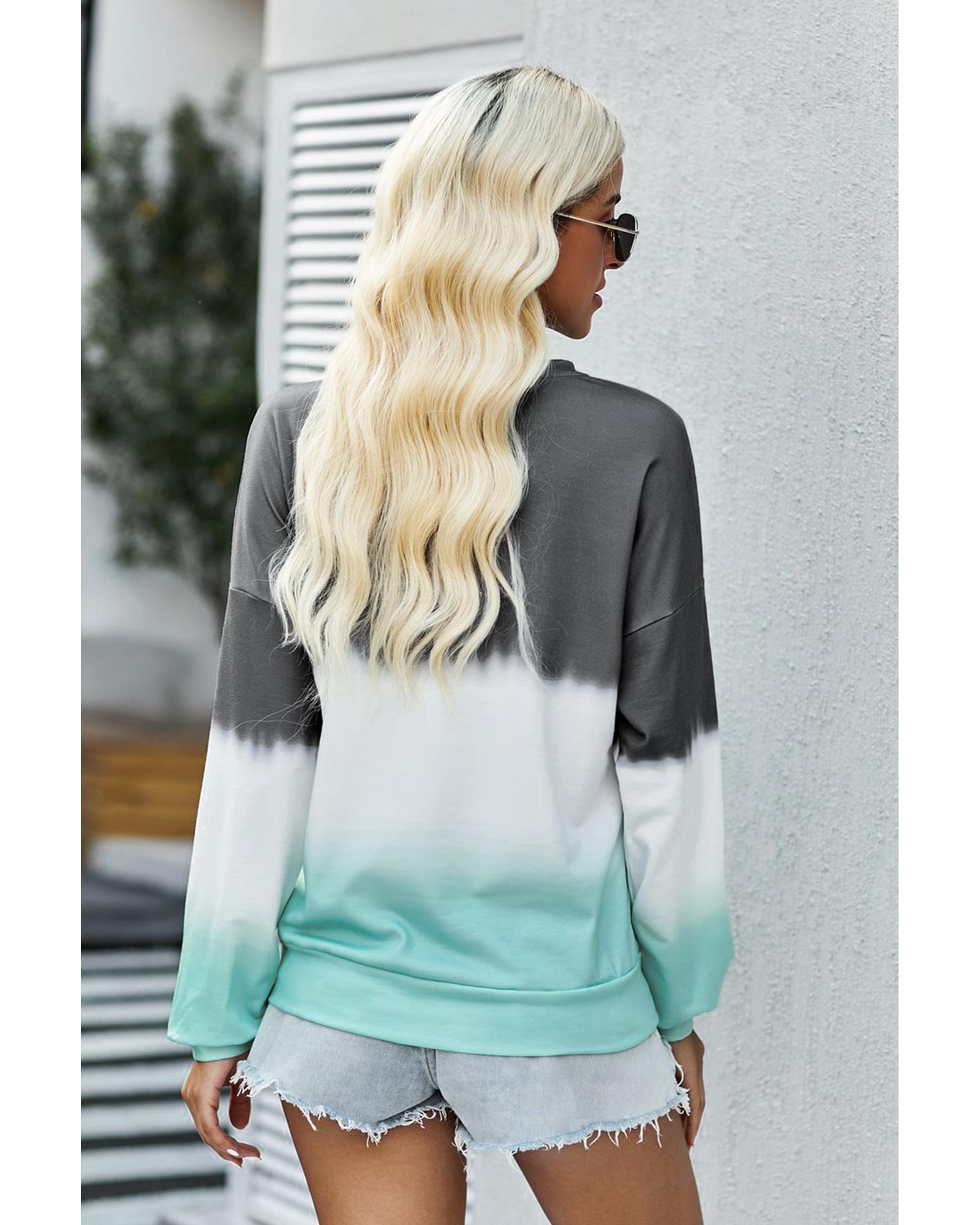 Dye My World Women's Color Block Tie-Dye Sweatshirt – 2X Large - Dye My World