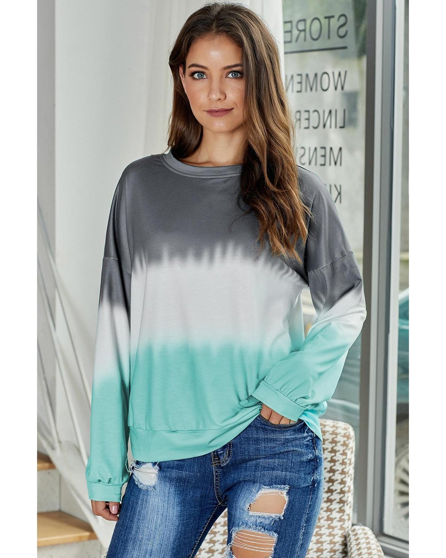 Dye My World Women's Color Block Tie-Dye Sweatshirt – Small - Dye My World