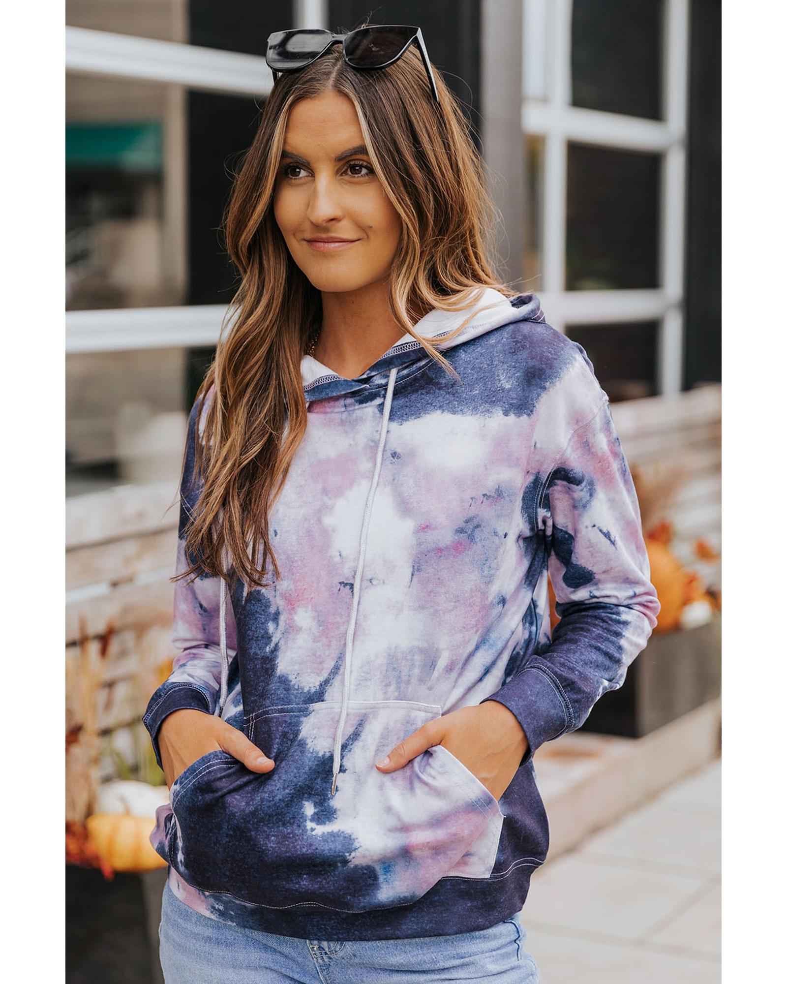 NovaThreads Tie-Dye Hoodie Size S – Bold Color, Chill Vibes