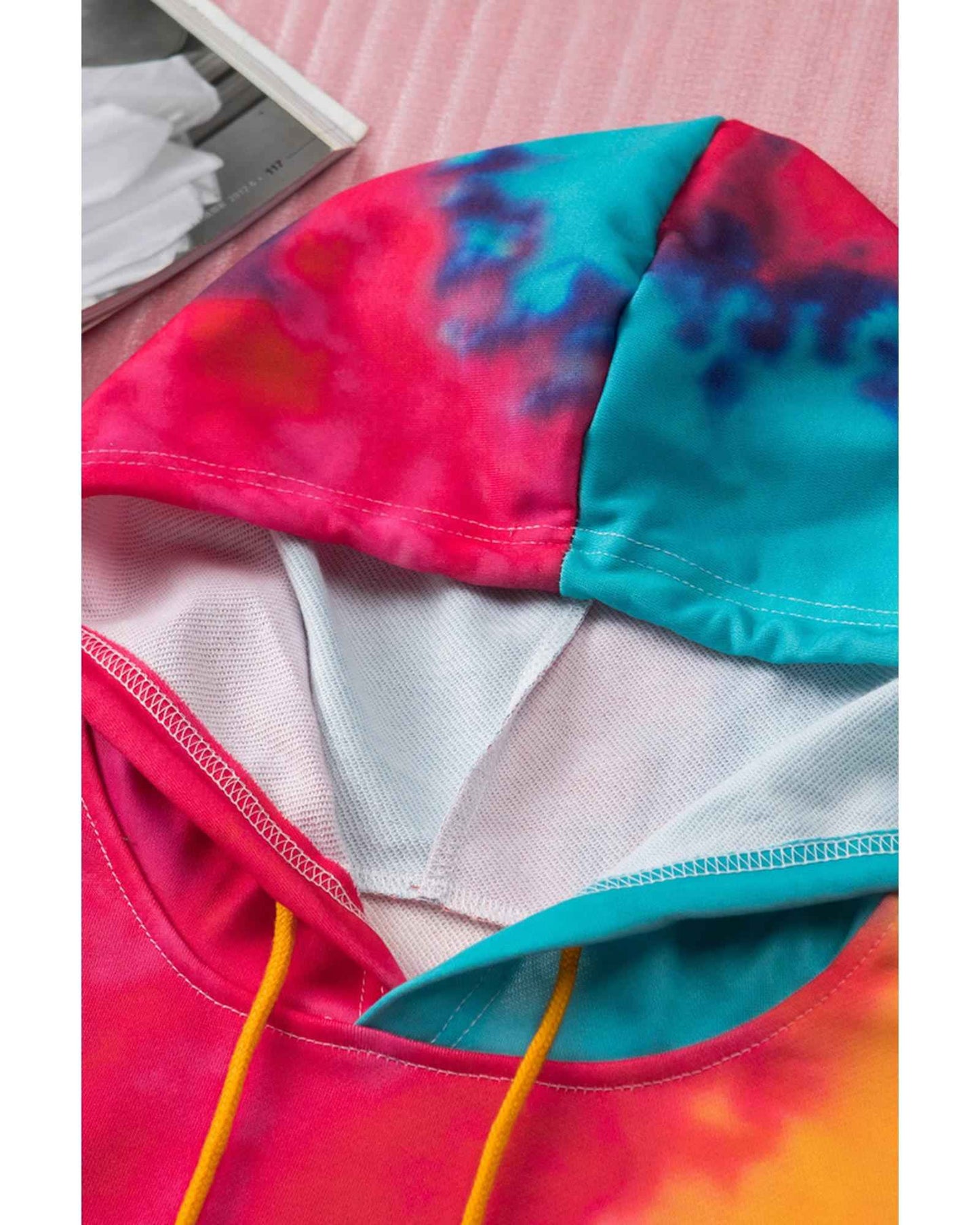 Not Today Satan Hoodie - Tie-Dye Graphic Pullover Sweatshirt, Unisex Streetwear, Size M