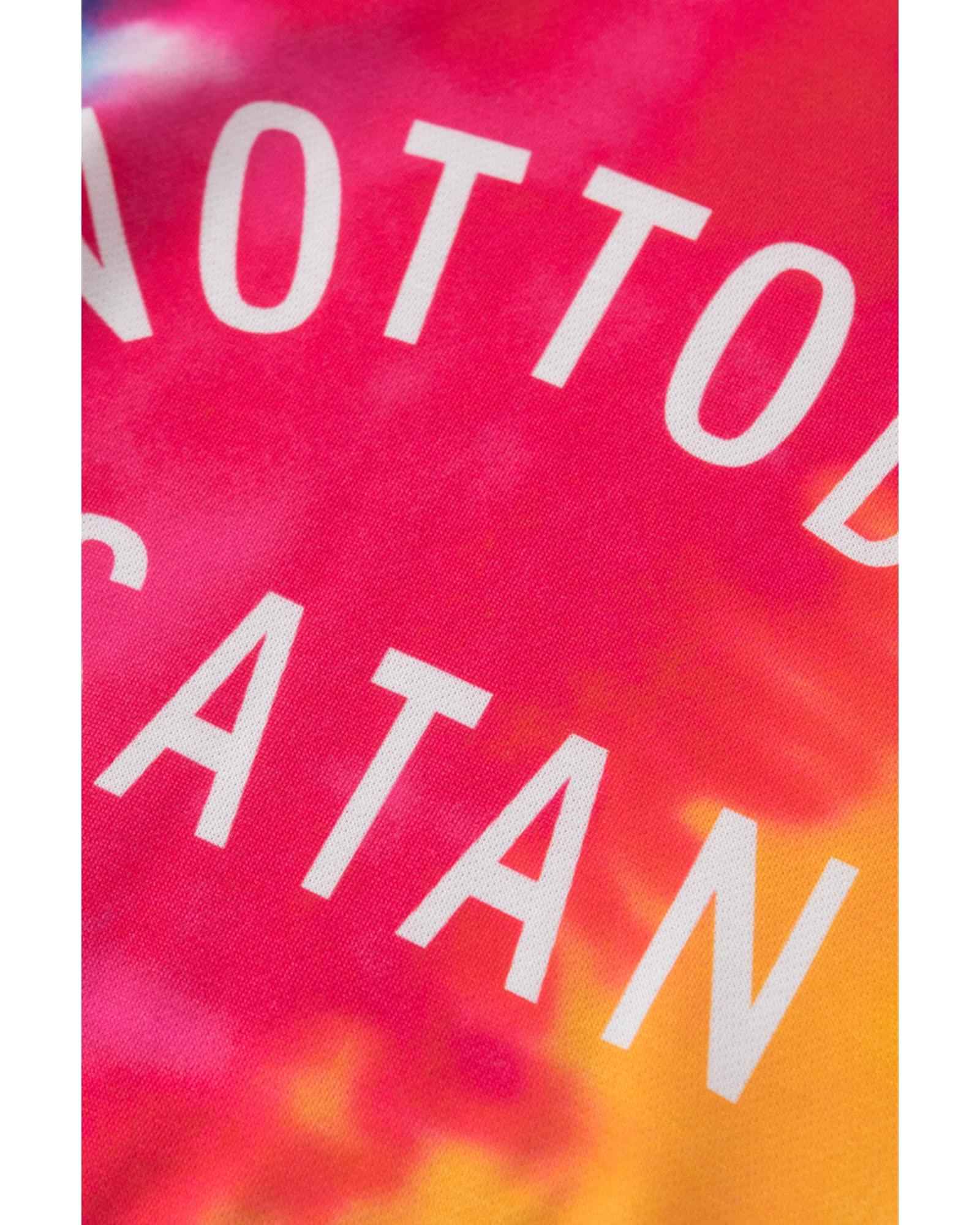 Not Today Satan Hoodie - Tie-Dye Graphic Pullover Sweatshirt, Unisex Streetwear, Size S