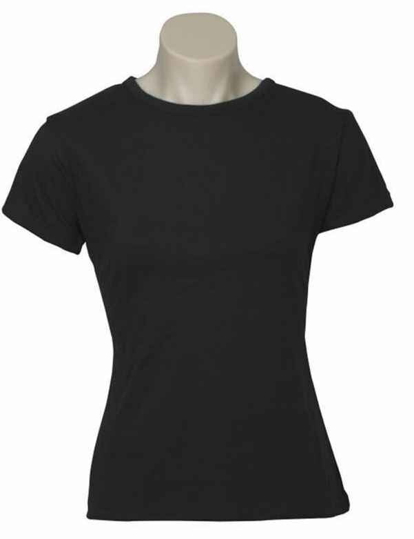 Women's Black Cotton T-Shirt - For Tie-Dye & DIY Projects - Size 16, Ideal for Creative Crafting