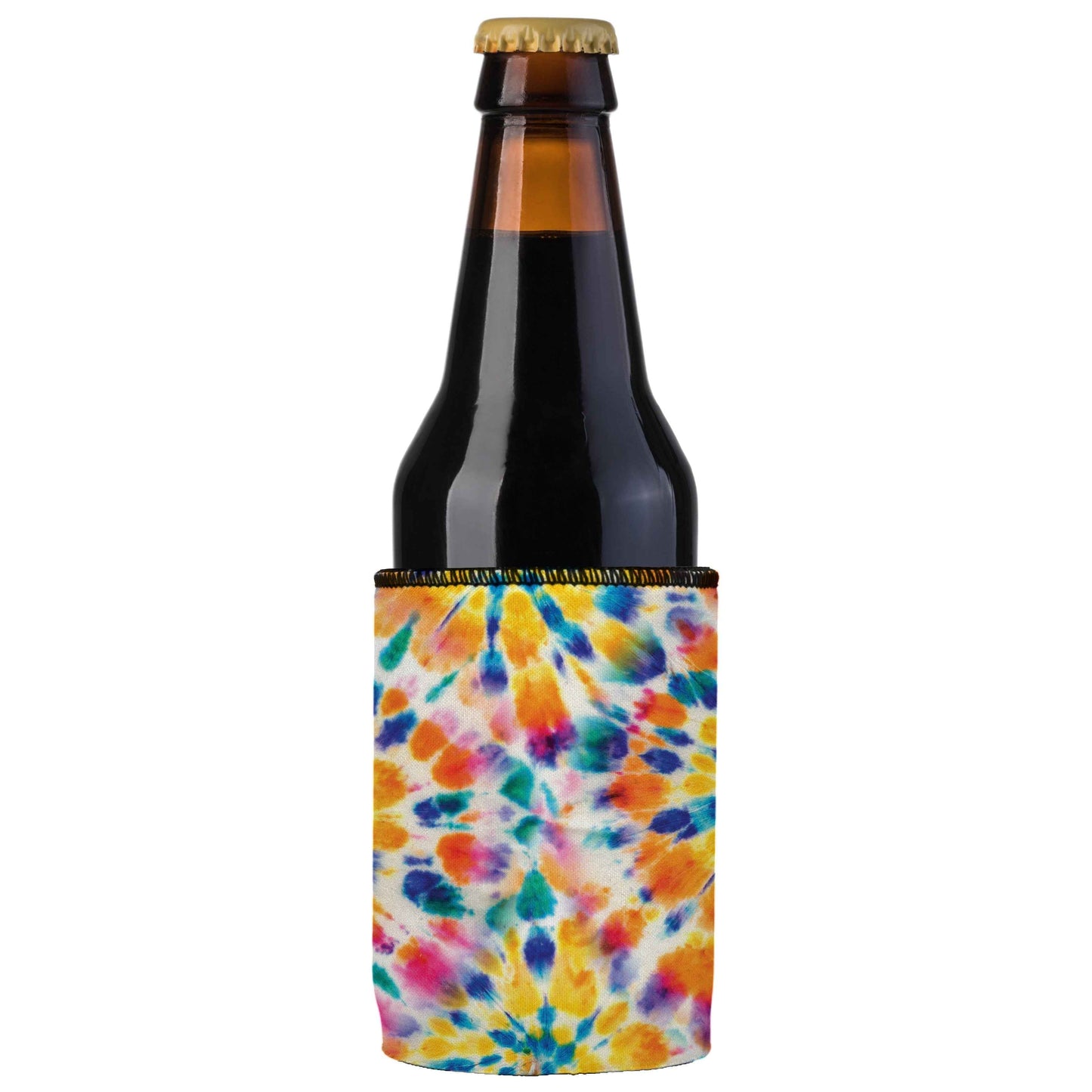 Rainbow Spiral Tie-Dye Cooler - 2-Pack Stubbyz for Chilled Drinks