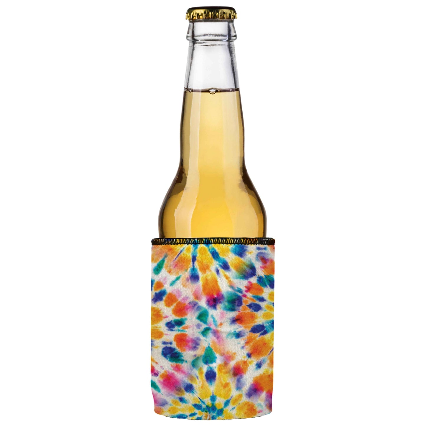 Tie-Dye Stubby Cooler – Bright Multicolor Drink Holder for Ultimate Refreshment